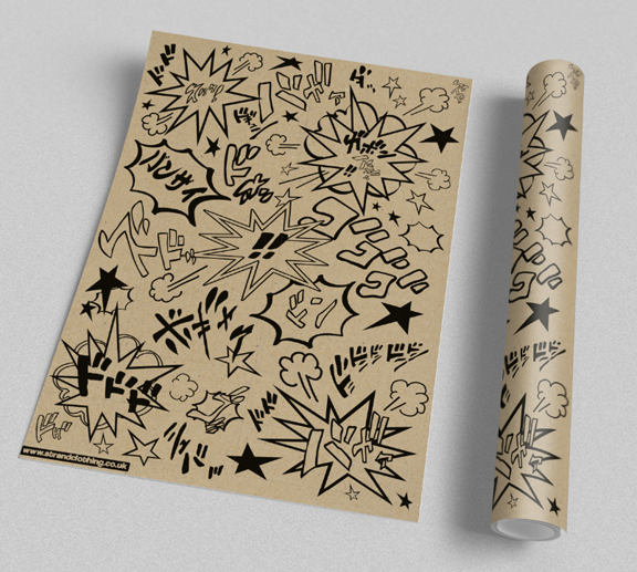 Kraft Effect Wrapping Paper